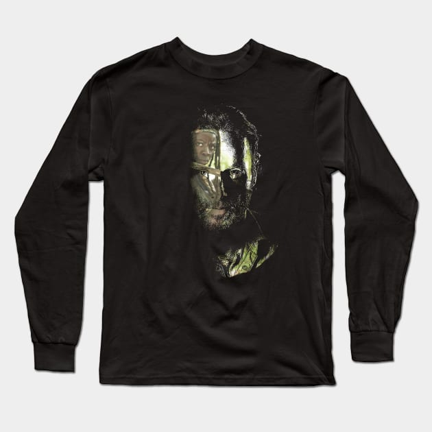 Rick Grimes Eerie Long Sleeve T-Shirt by RianSanto